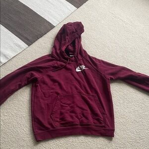 Nike Burgundy Hoodie with White Logo Women’s size small